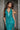 Prom Dresses Fitted Long Sequin High Slit Formal Prom Dress Turquoise