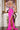 Prom Dresses Long Beaded Formal Corset Slit Prom Dress  Hot-Pink