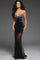 Prom Dresses Long Formal Beaded Lace Prom Dress Black