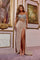 Prom Dresses Beaded Corset Long Formal Prom Dress Nude Multi