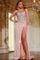 Prom Dresses Long Beaded Formal Mermaid Prom Dress Pink