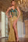 Prom Dresses Fitted Long Formal Glitter Sequin Prom Dress Nude/Gold