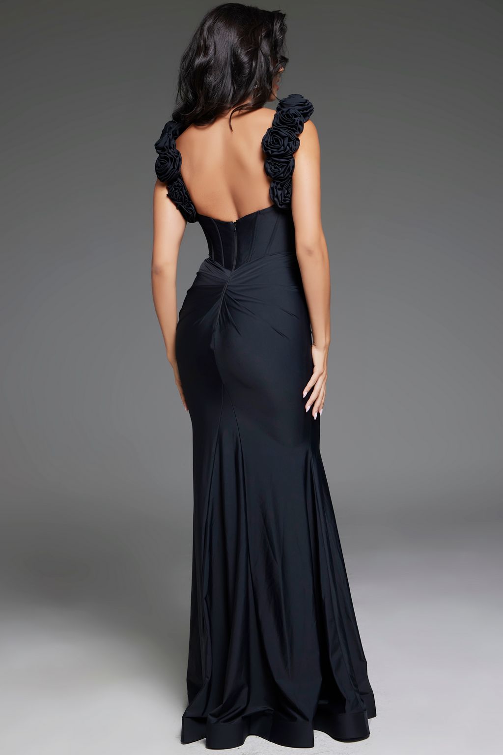 Prom Dresses Mermaid Fit Long Formal Corset Prom Dress Black