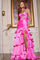 Prom Dresses Long A Line Formal Beaded Metallic Prom Dress Pink