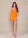 Cocktail Dresses Homecoming Fitted Short Sequin Print Cocktail Dress Orange