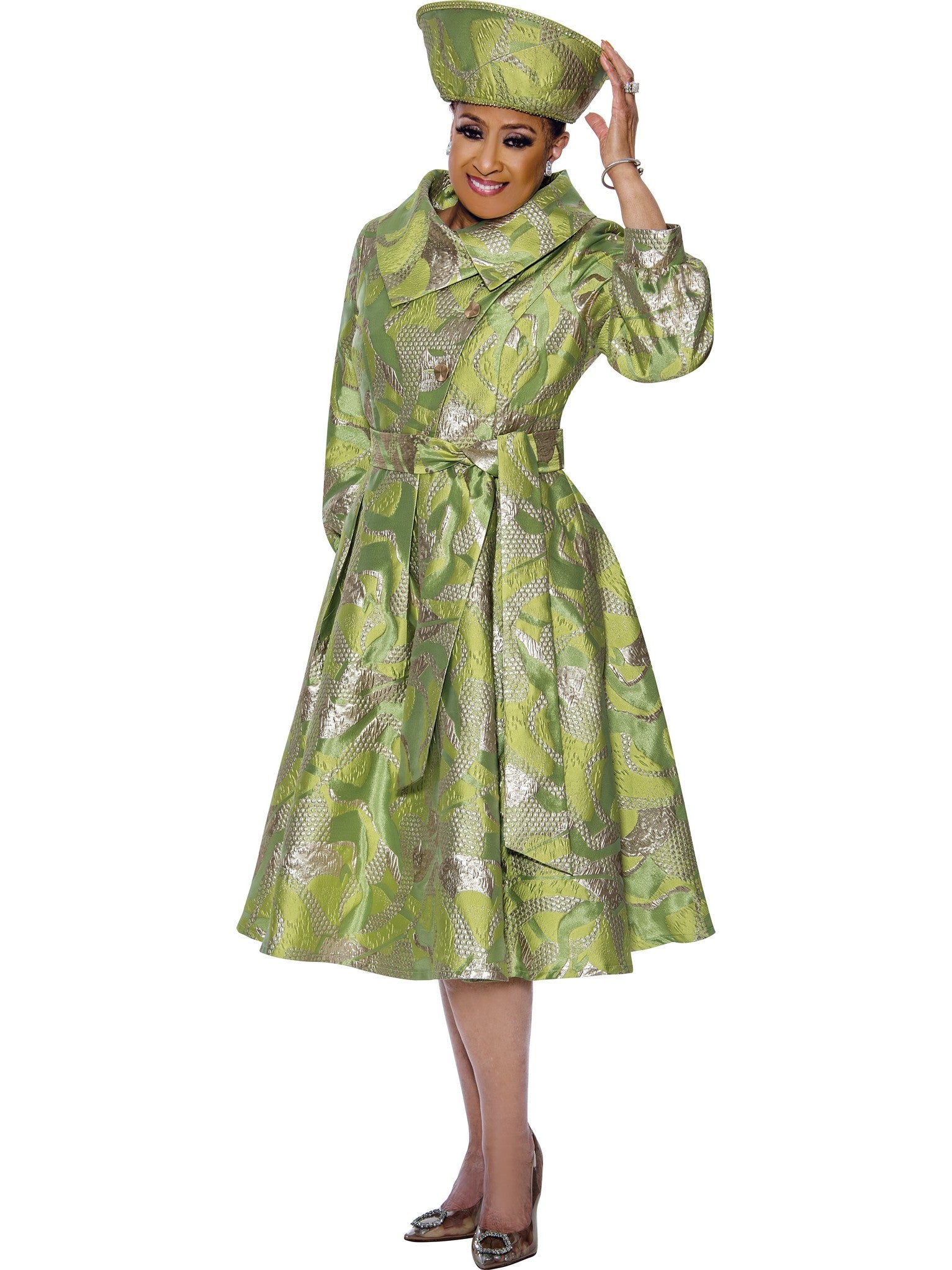 Plus Size Dresses Plus Size Mother of the Bride Midi Dress Lime