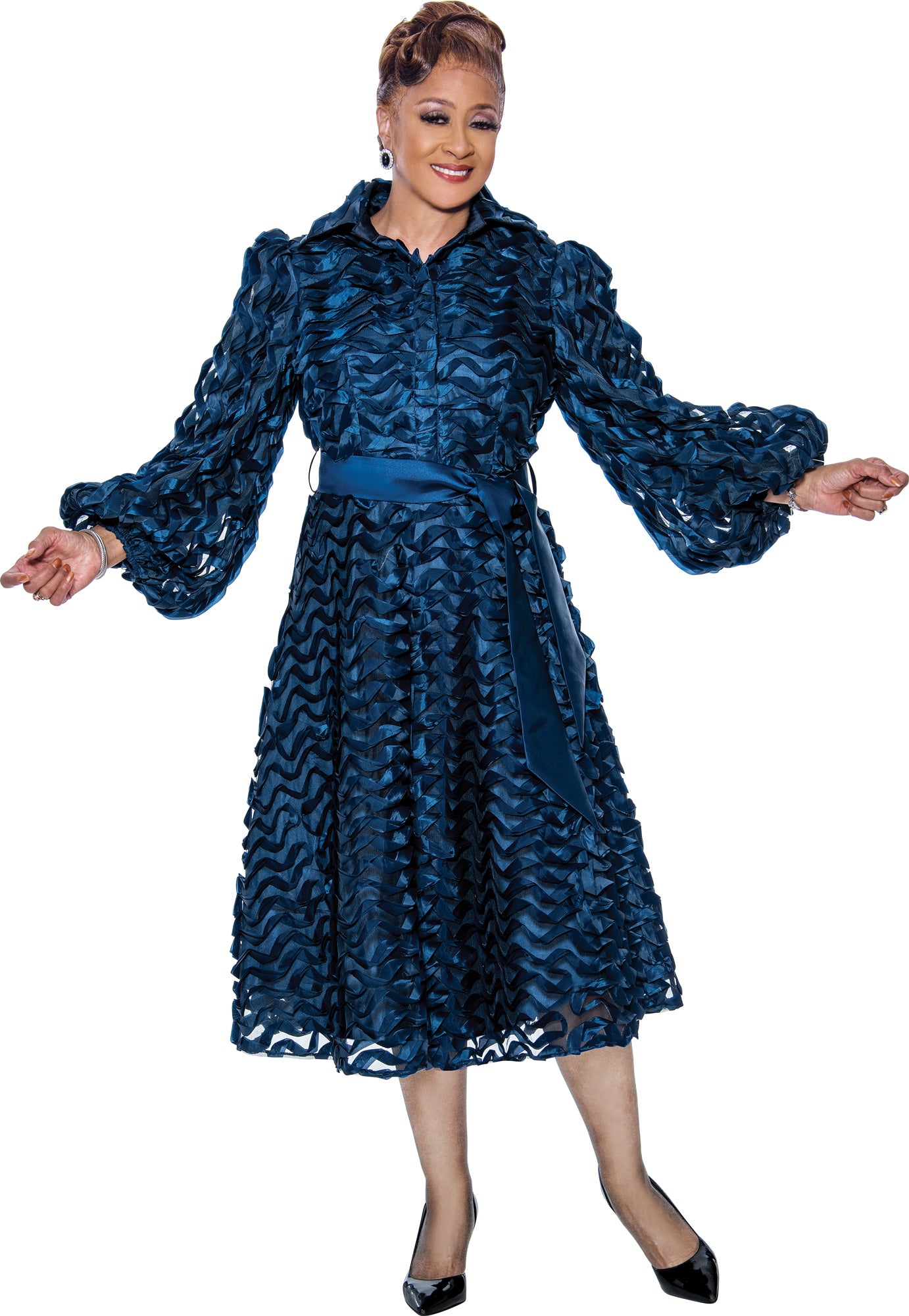 Divine Apparel DCC5261 Mother of the Bride Midi Dress
