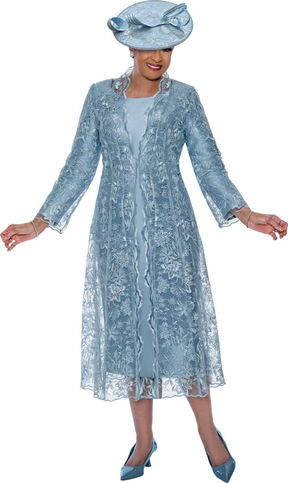 Mother of the Bride Dresses Mother of the Bride Long Sleeve Jacket Dress Blue