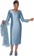 Mother of the Bride Dresses Mother of the Bride Long Sleeve Jacket Dress Blue