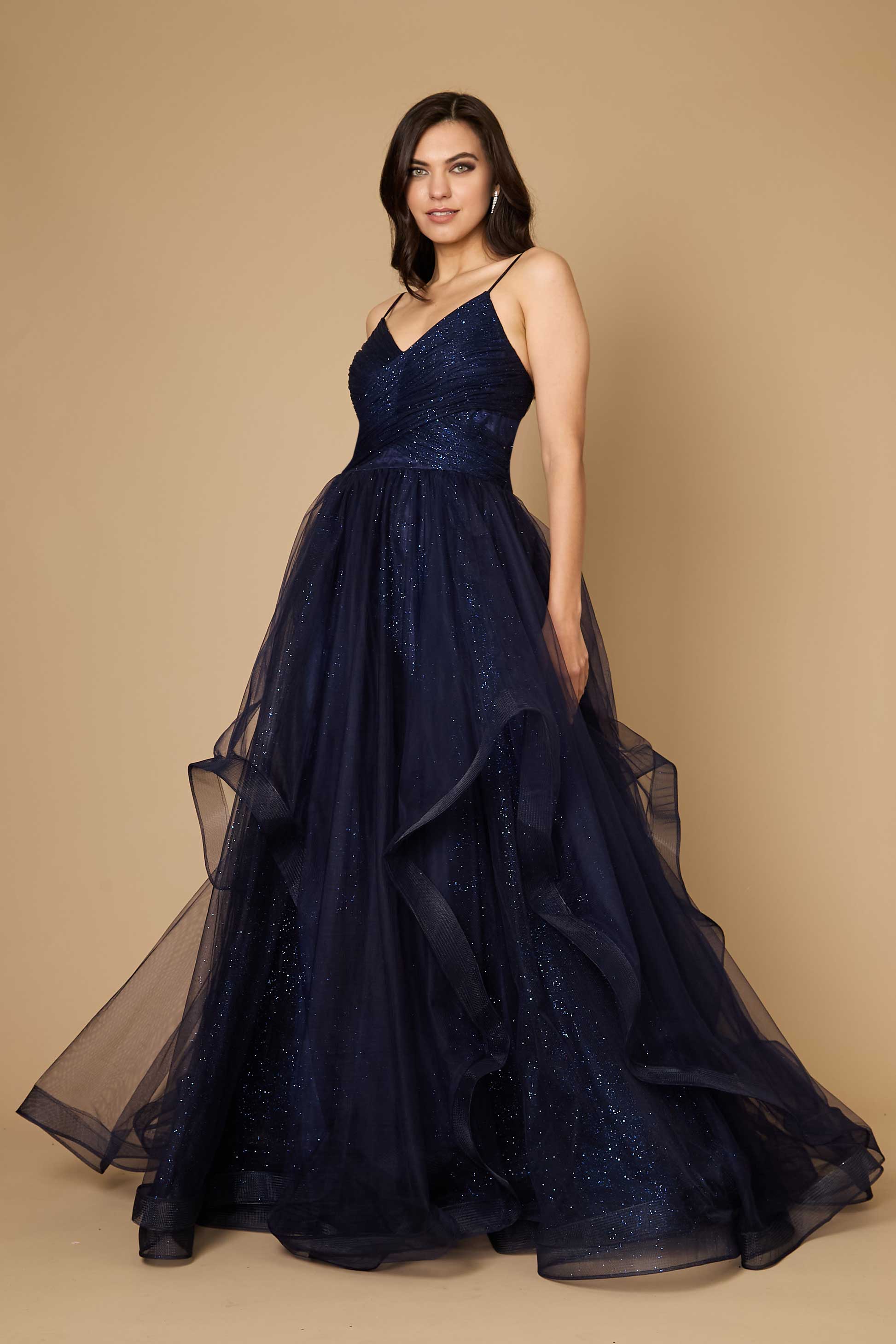 Sparkling Spaghetti Strap Long Formal Ball Gown Sparkling Spaghetti Strap Long Formal Ball Gown