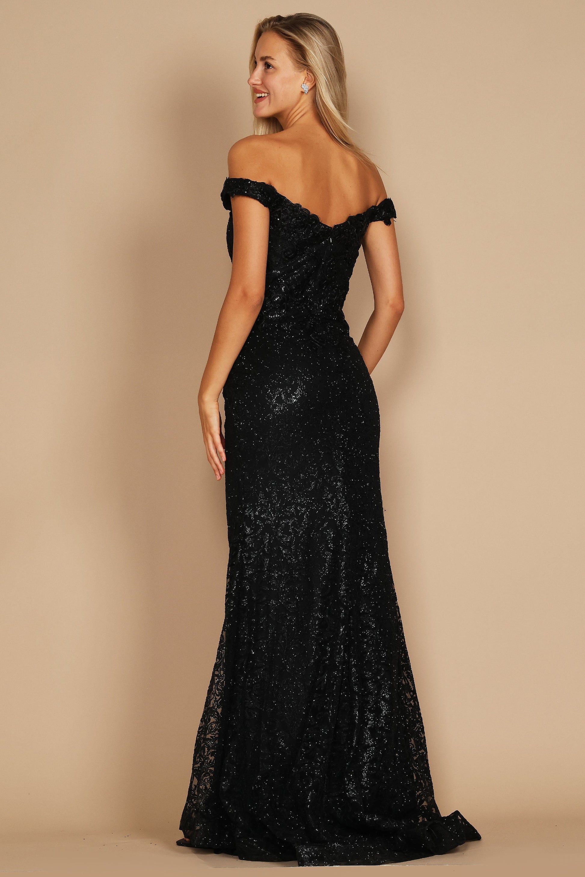 Off Shoulder Formal Mermaid Fitted Evening Dress