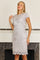 Cocktail Dresses Short Lace Formal Evening Cocktail Dress Silver
