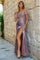 Prom Dresses Fitted Corset Off the Shoulder Formal Prom Dress Violet
