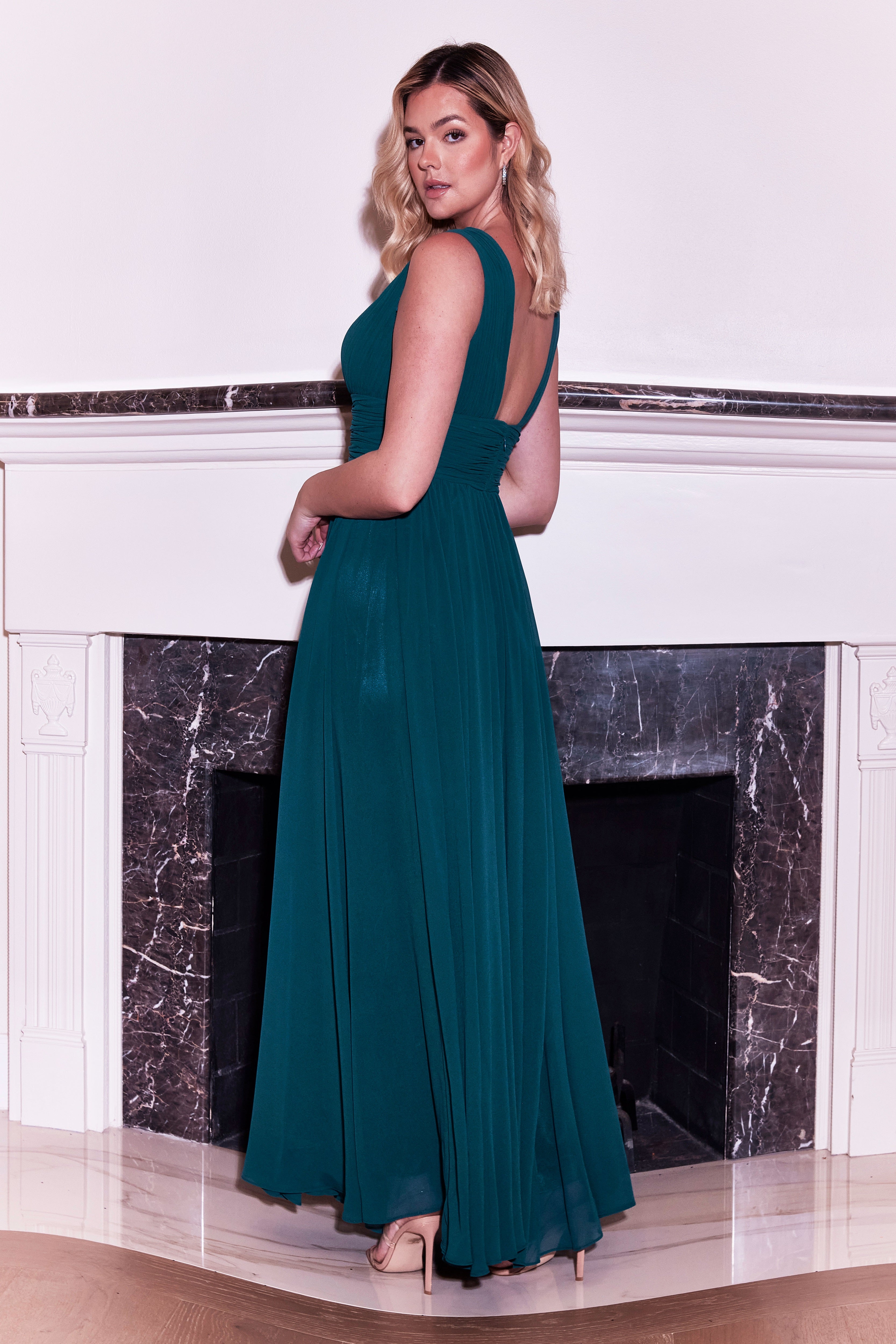 Long Formal Chiffon Evening Dress – The Dress Outlet