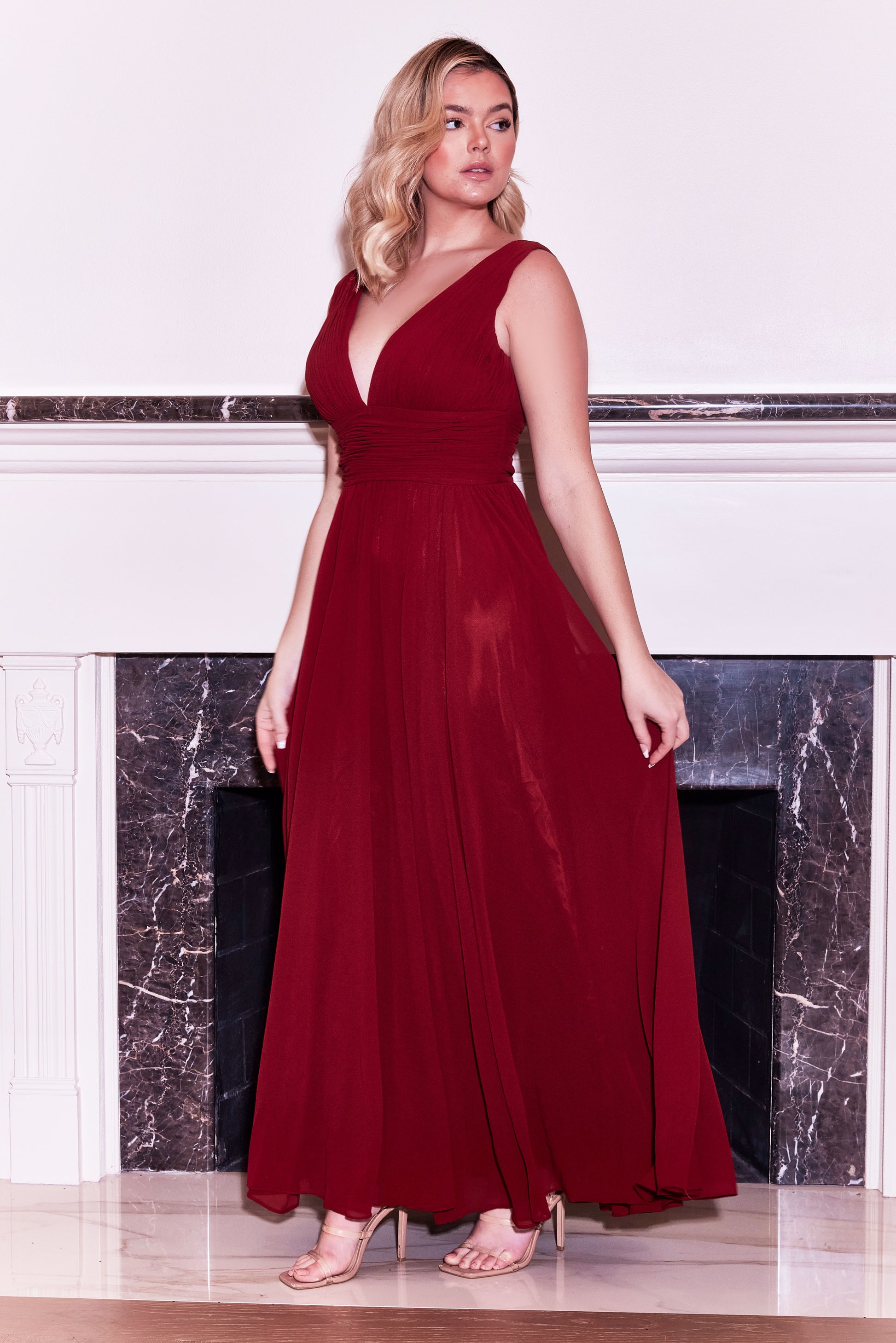 Long Formal Chiffon Evening Dress