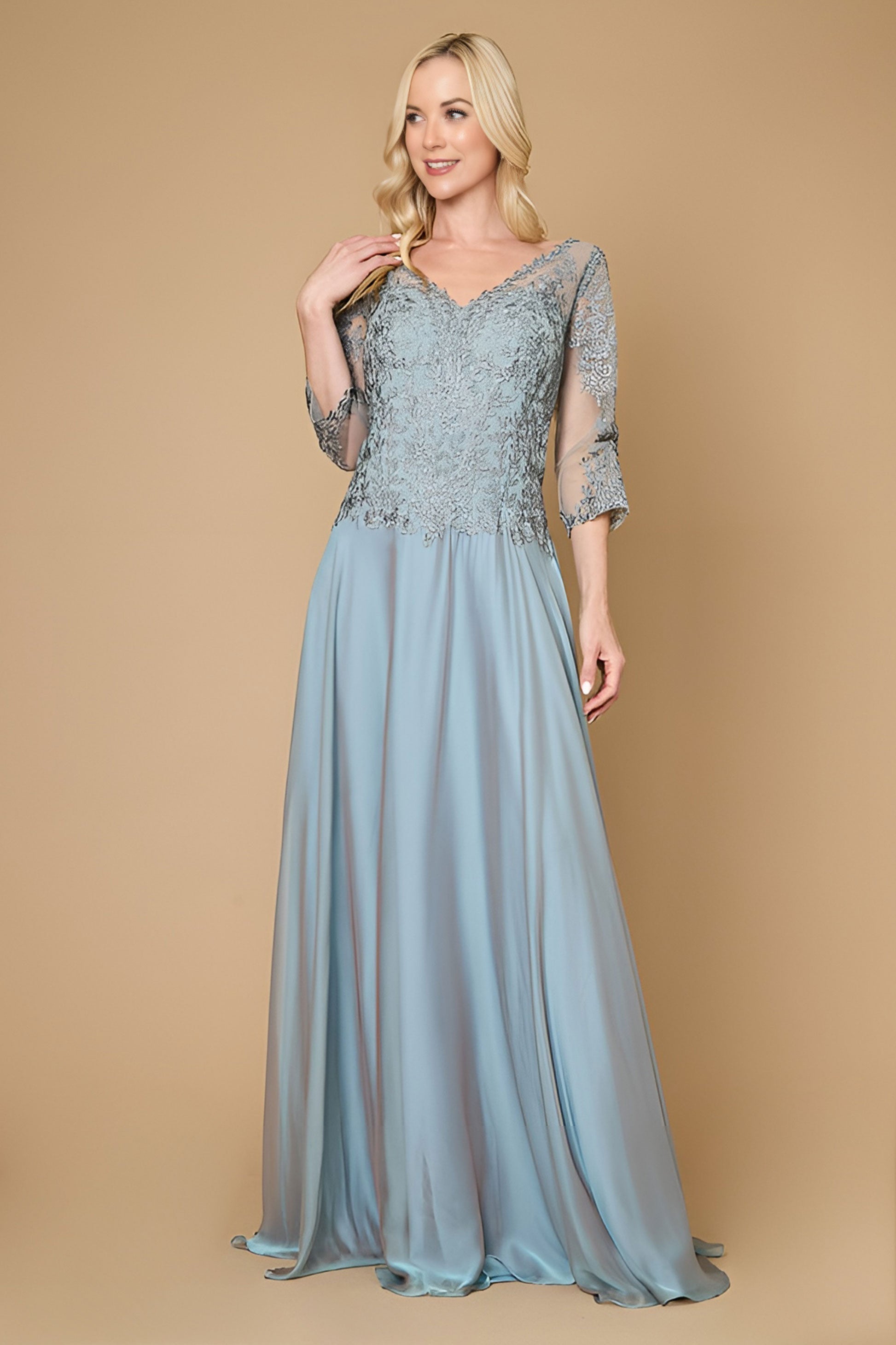 Long Sleeve Formal Mother of the Bride Lace Dress The Dress Outlet Long Sleeve Formal Mother of the Bride Lace Dress The Dress Outlet