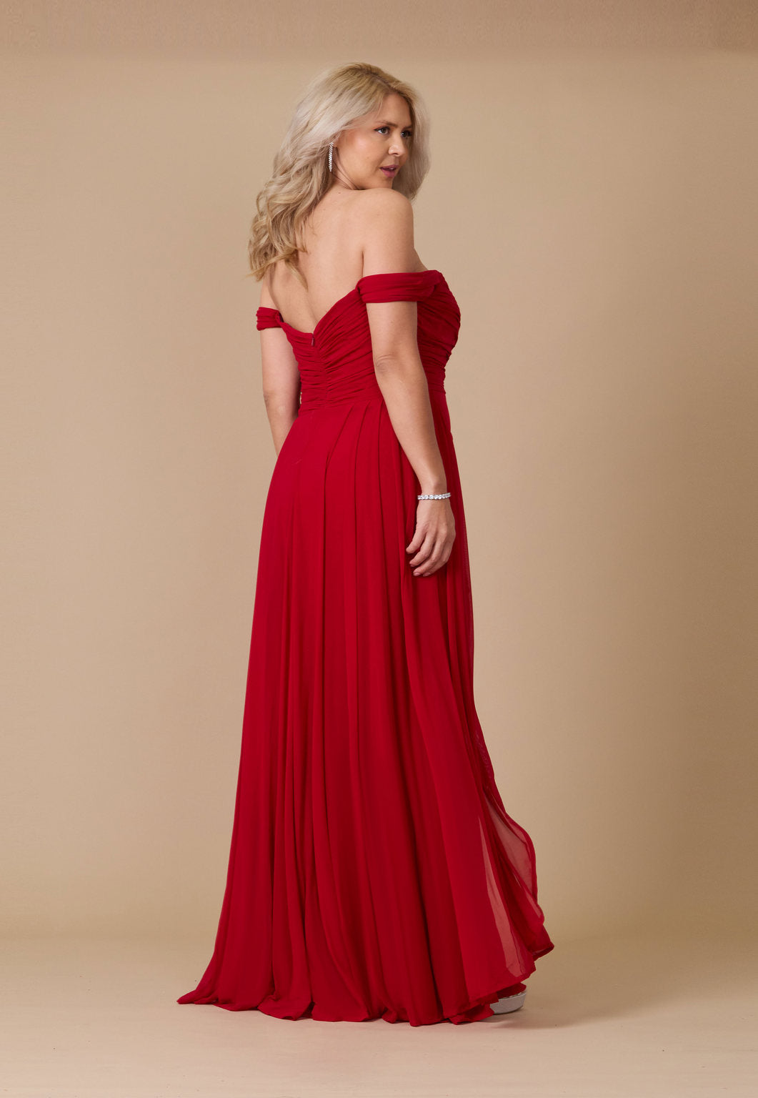 Emerald Off Shoulder Long Formal Evening Dress