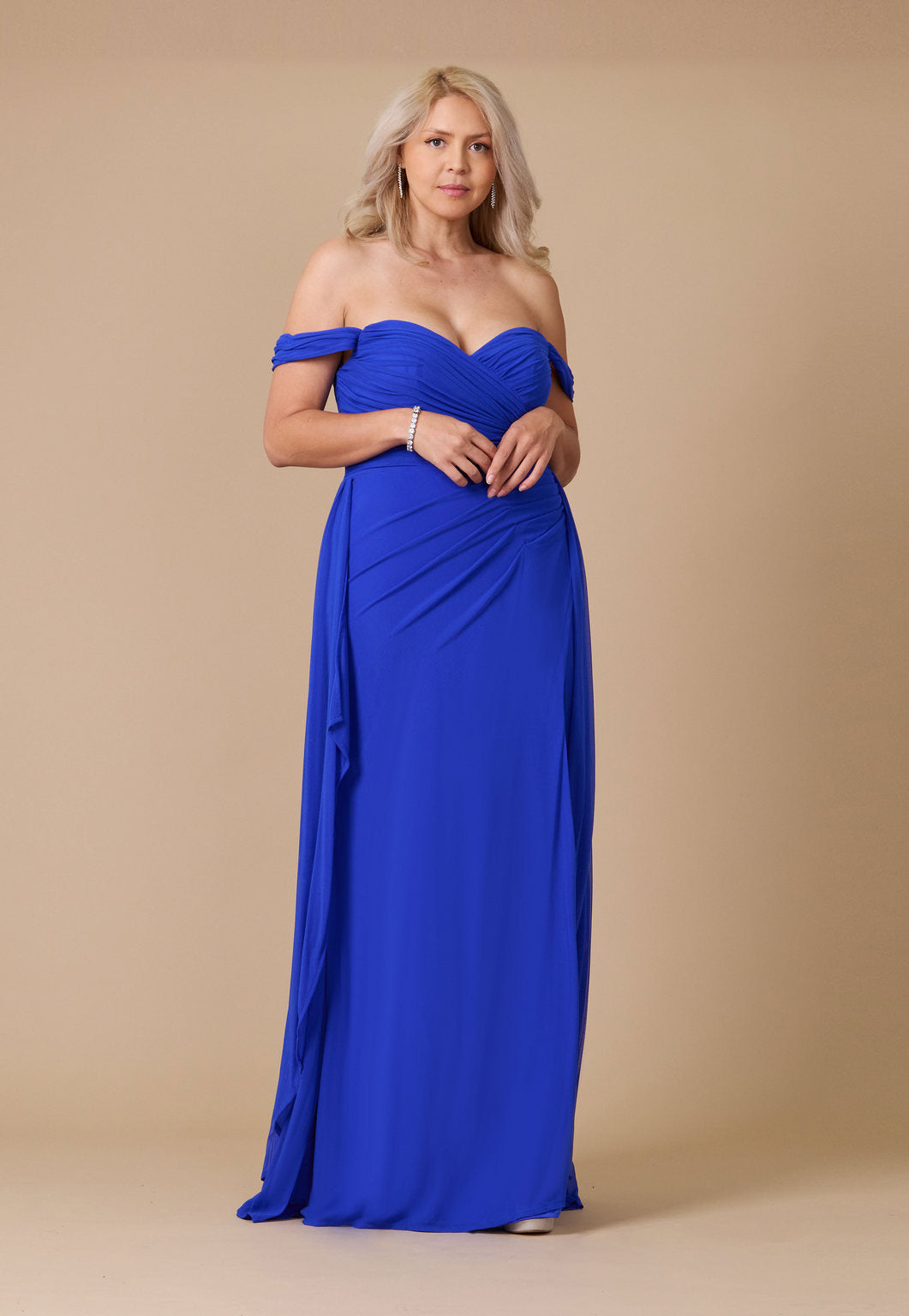 Off Shoulder Long Formal Evening Dress