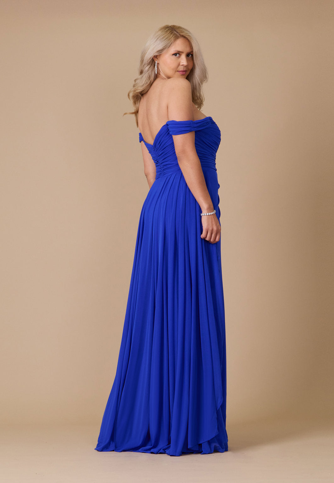 Emerald Off Shoulder Long Formal Evening Dress