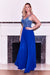 Formal Dresses Long Formal Royal Blue Beaded Top Dress Royal Blue