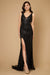 Formal Dresses Long Hand Beaded Couture Sequin Formal Dress Black