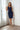 Cocktail Dresses Short Cocktail Dress Compression Stretch Ruffle Detail Navy