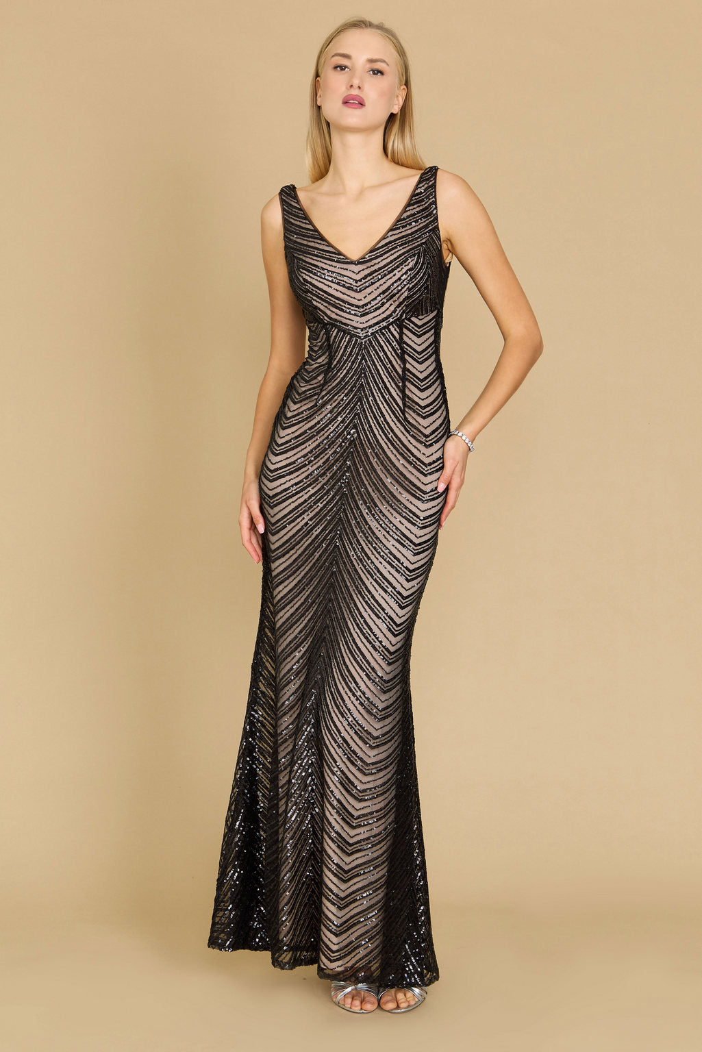 Long Formal Fitted Black Tie Evening Dress – The Dress Outlet Long Formal Fitted Black Tie Evening Dress – The Dress Outlet