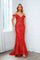 Formal Dresses Off Shoulder Sequin Corset Formal Dress Red