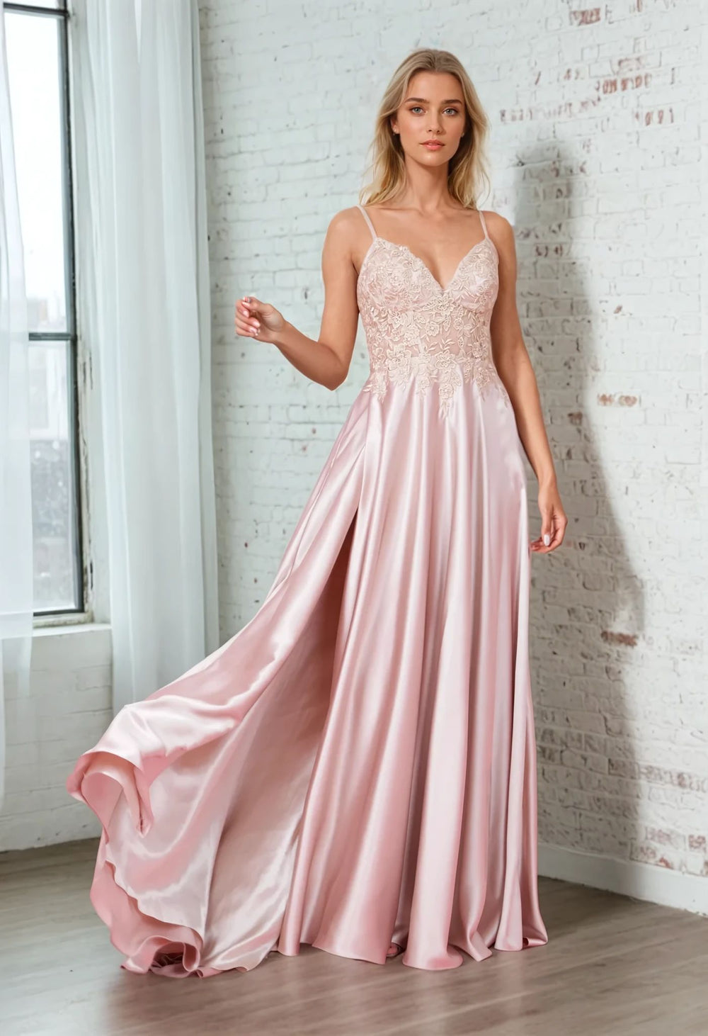 Prom Dresses Long Chiffon Lace Illusion Formal Prom Dress