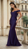 Formal Dresses Long Stretch Formal Off Shoulder Dress Navy