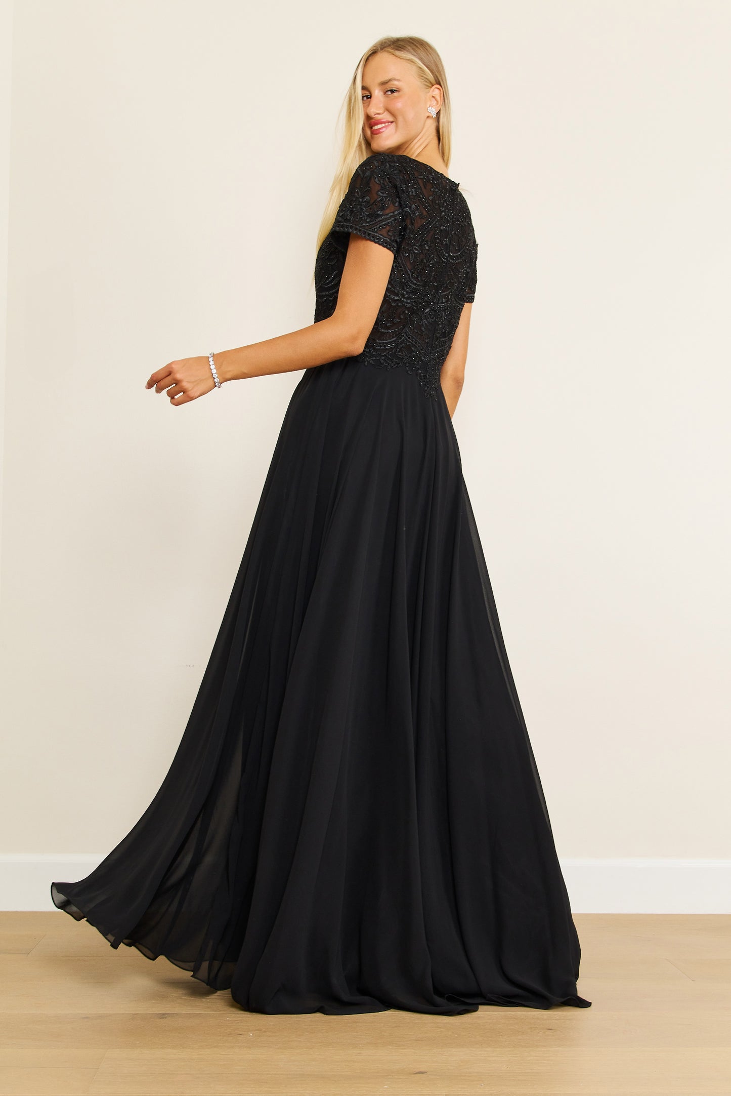 Dylan & Davids Short Sleeve Formal Mother of the Bride Dress