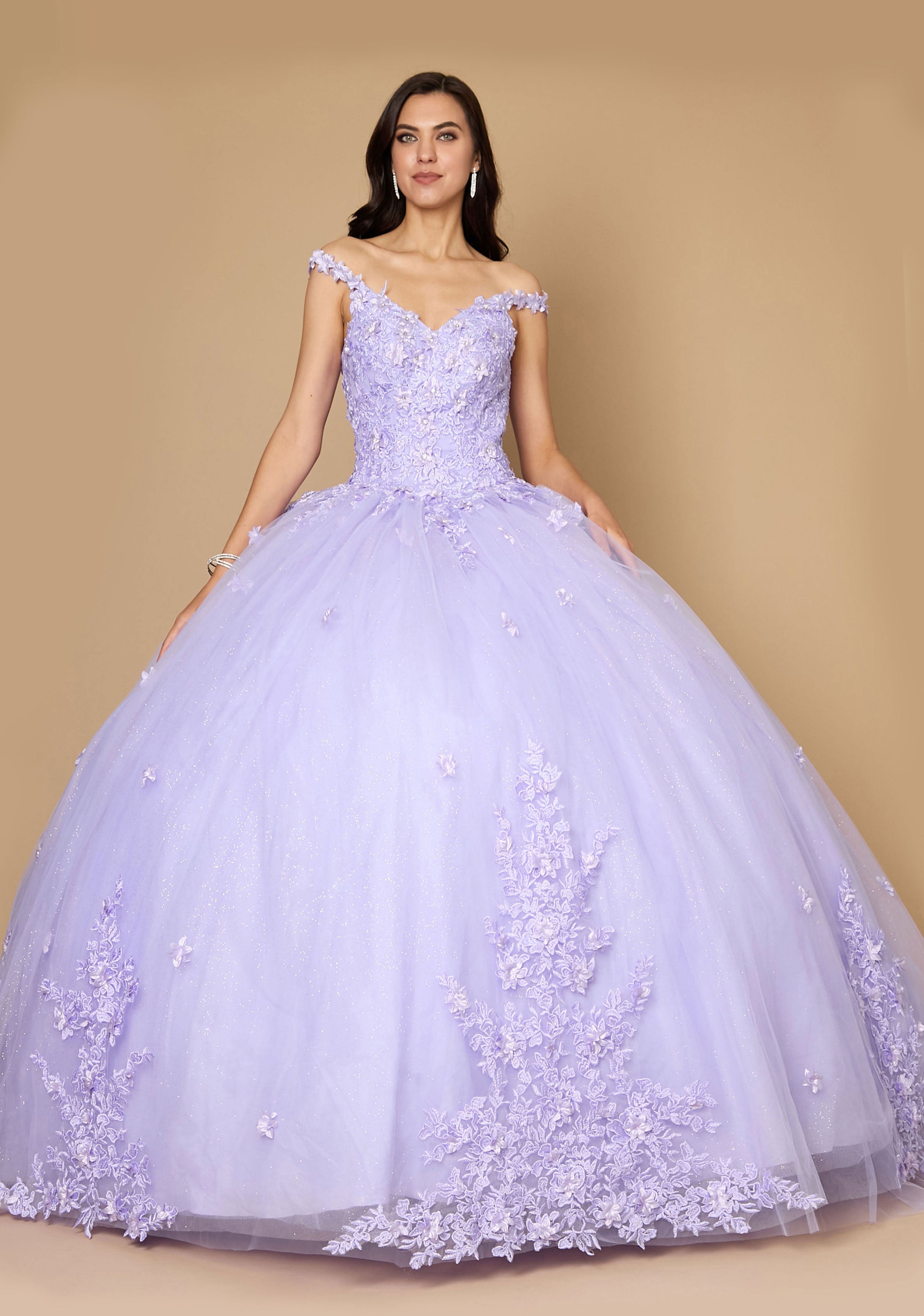 Blush Long Sweet 16 Quinceanera Ball Gown