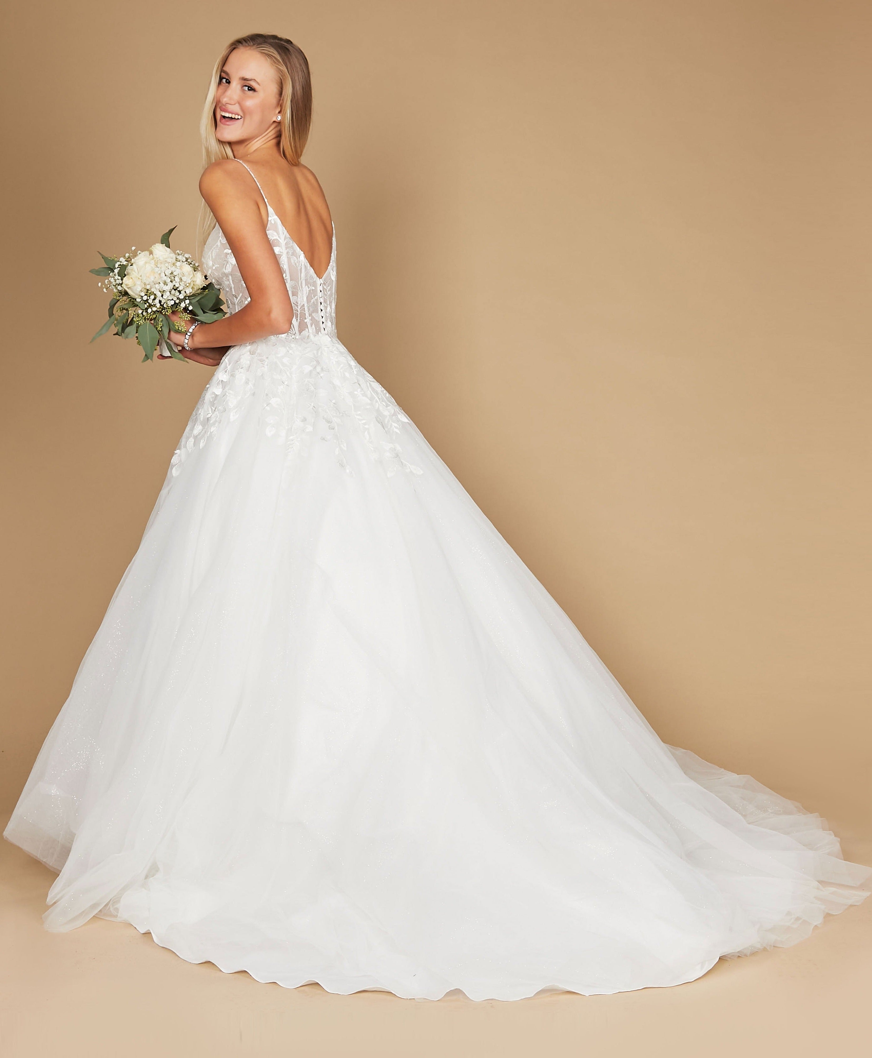 Simple Spaghetti Strap Wedding Dress The Dress Outlet Simple Spaghetti Strap Wedding Dress The Dress Outlet