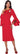 Plus Size Dresses Mother of the Bride Cocktail Midi Dress Red