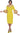 Plus Size Dresses Quarter Sleeve Fitted Midi Dress Yellow/Lavender