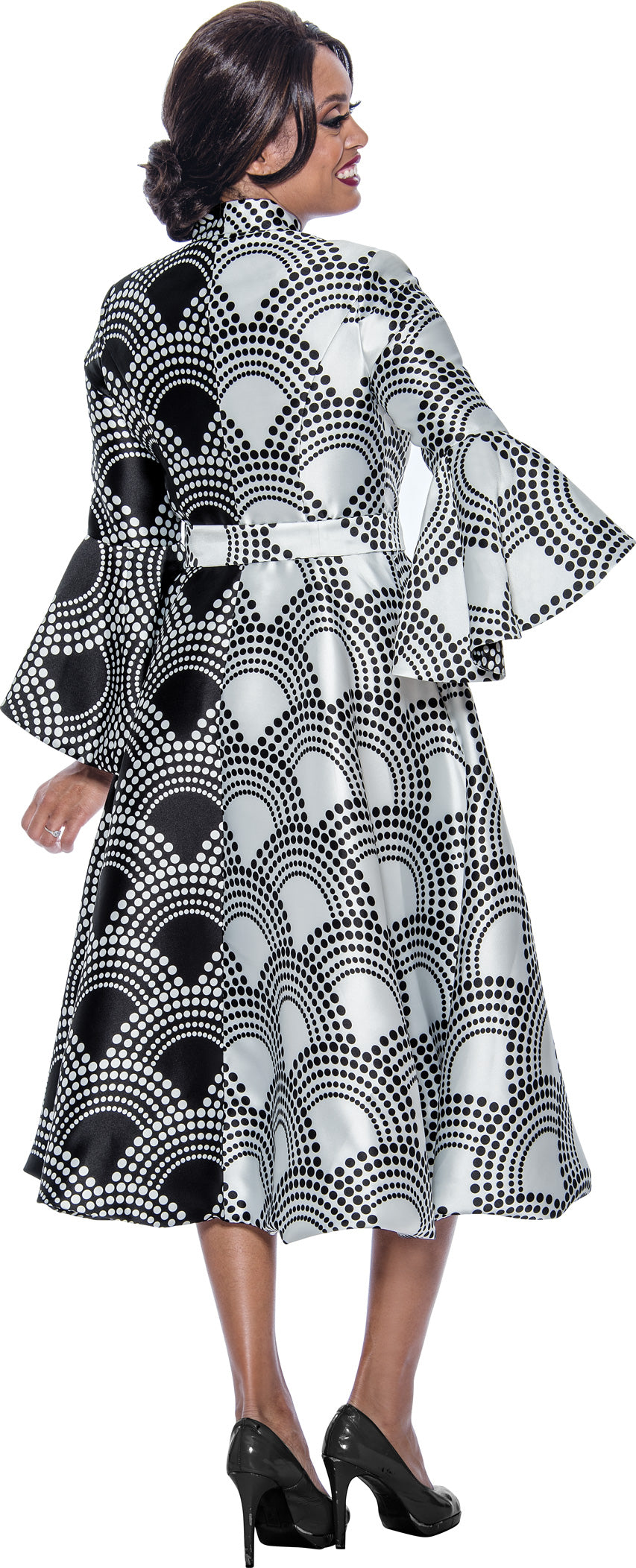 Divine Apparel DN12291W Plus Size Formal Midi Length Dress