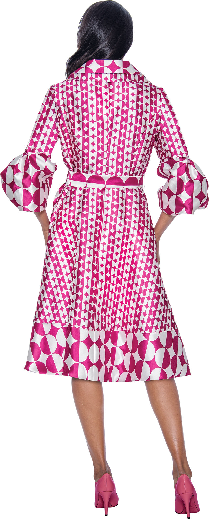 Divine Apparel DN12301W Plus Size Printed Cocktail Dress