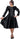 Mother of the Bride Dresses Crystal Button Mother of the Bride Cocktail Dress Black