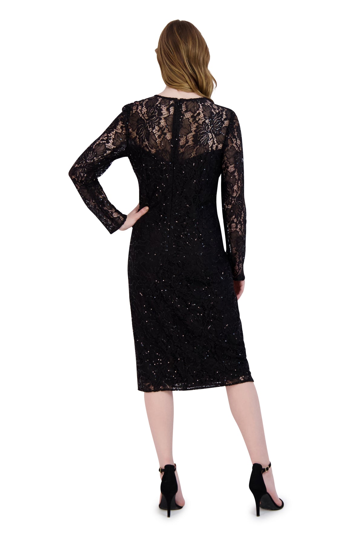 Donna Ricco DR52729 Black back view