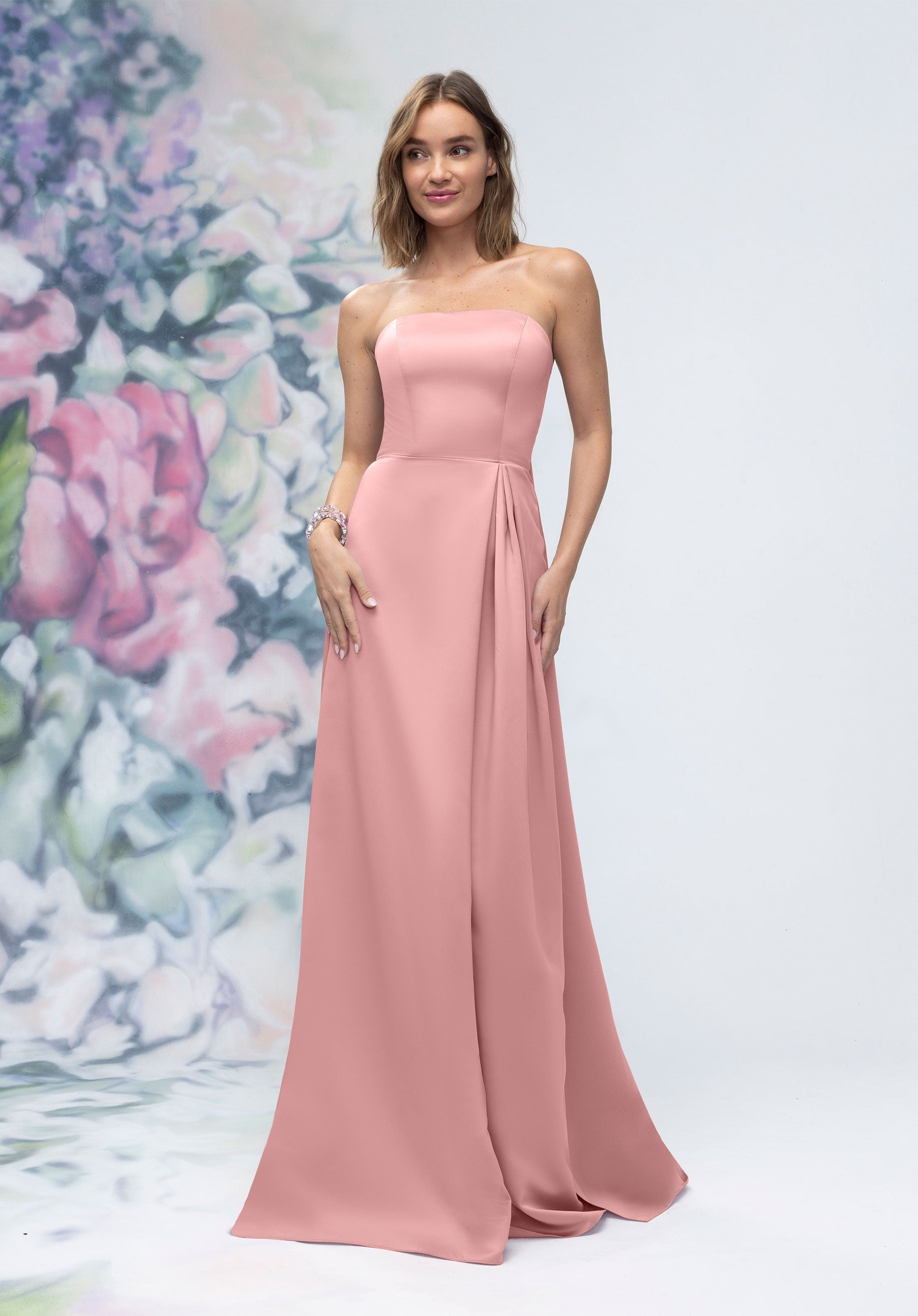 Formal Dresses Long Formal Evening Dress Desert Rose-Satin-3030014-Pleated