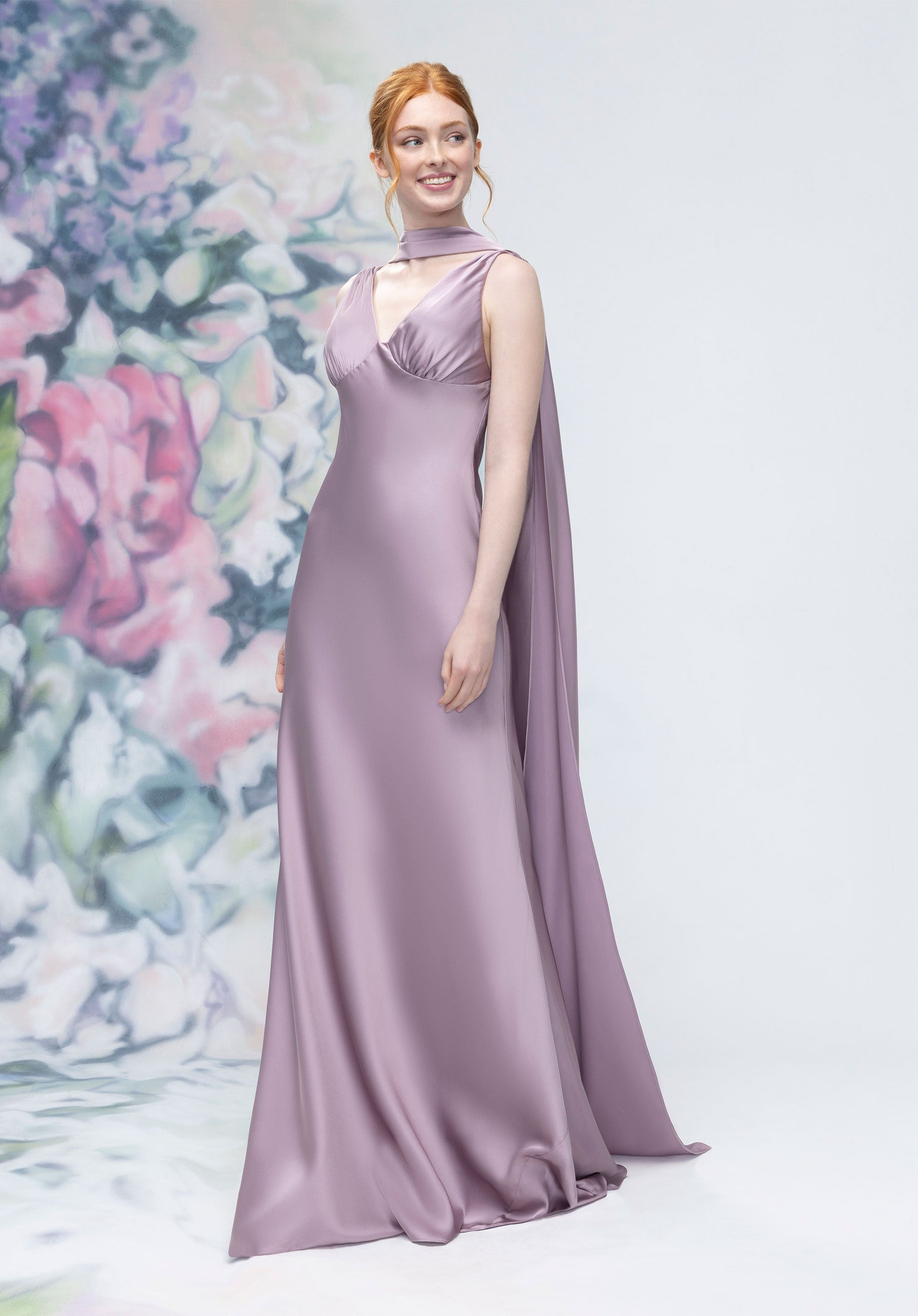 Formal Dresses Evening Long Formal A Line Dress Desert Rose-Satin-3030016-Cowl