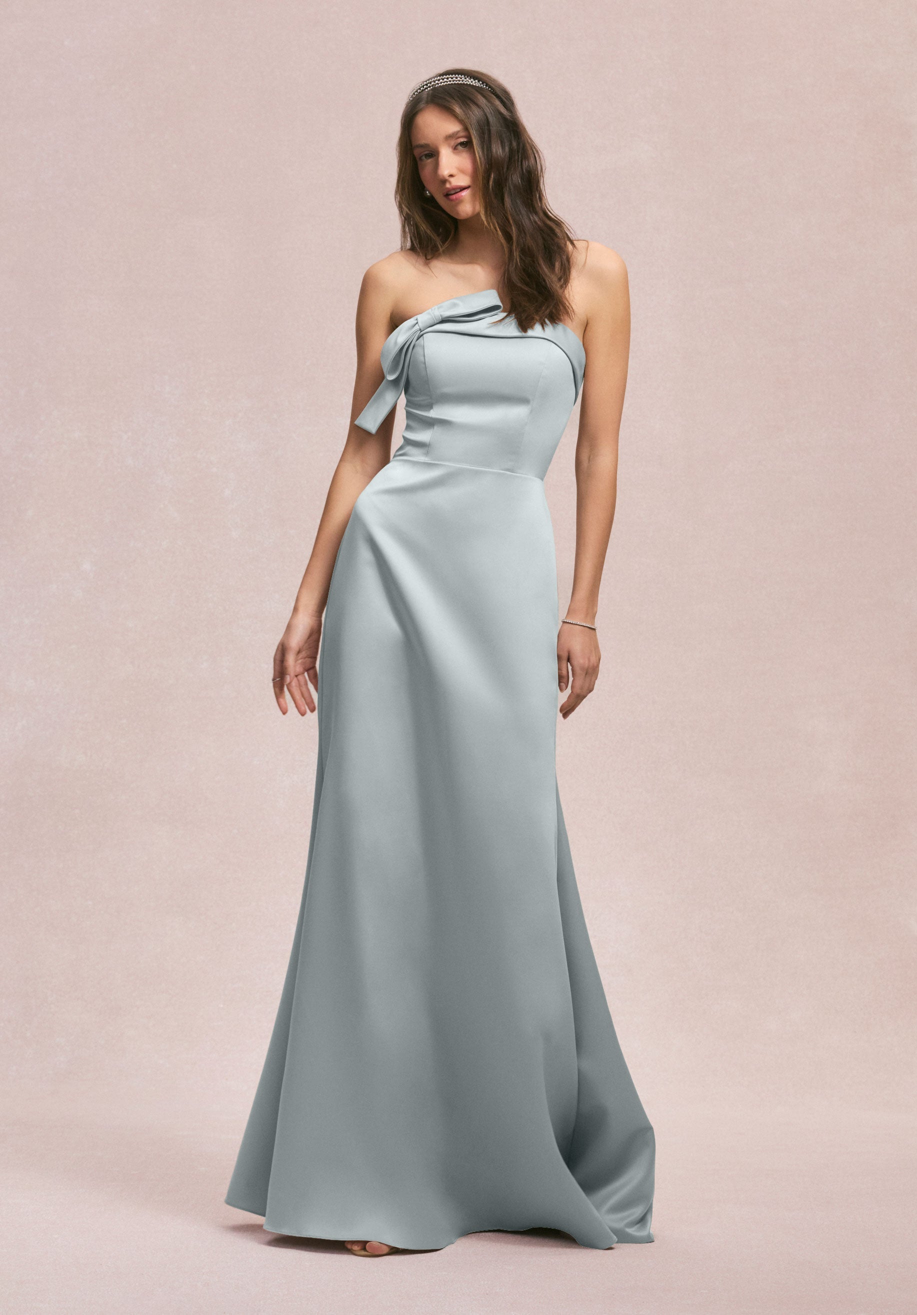 Formal Dresses Long Formal Evening Dress Dove-Satin-31246-Fitted