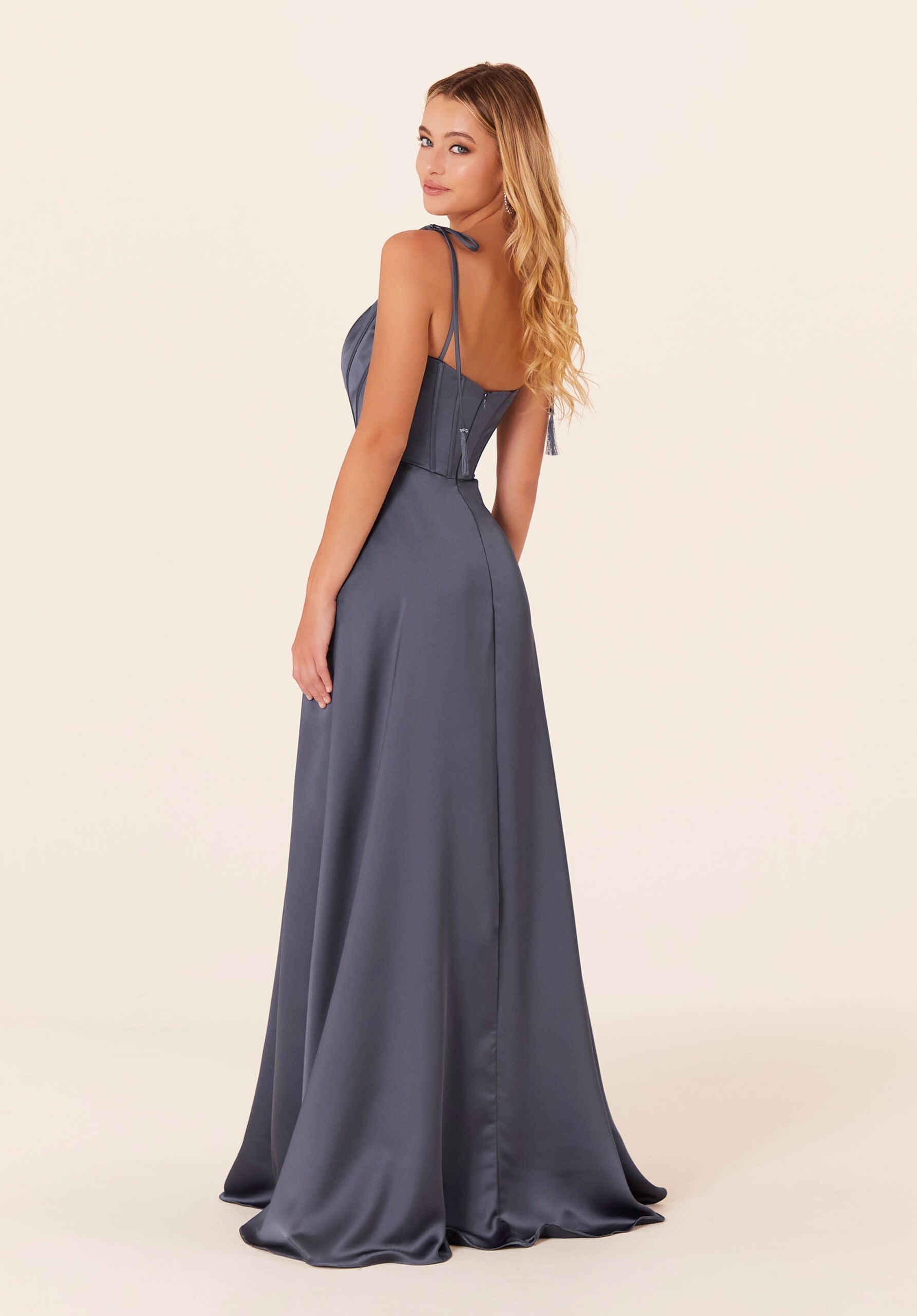 Formal Dresses Long Formal A Line Corset Dress Dusk-Satin-21822-Corset