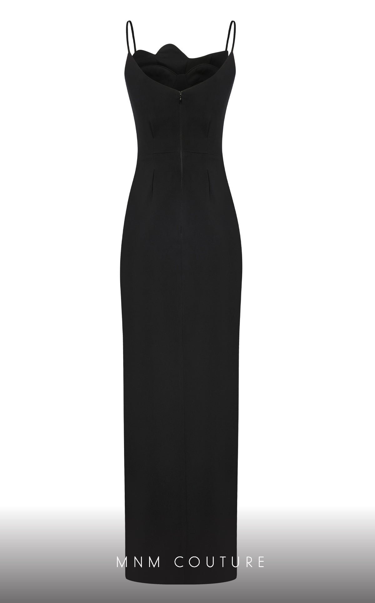 Sweetheart Floor-Length Crepe Formal Sheath MNM Couture E0039