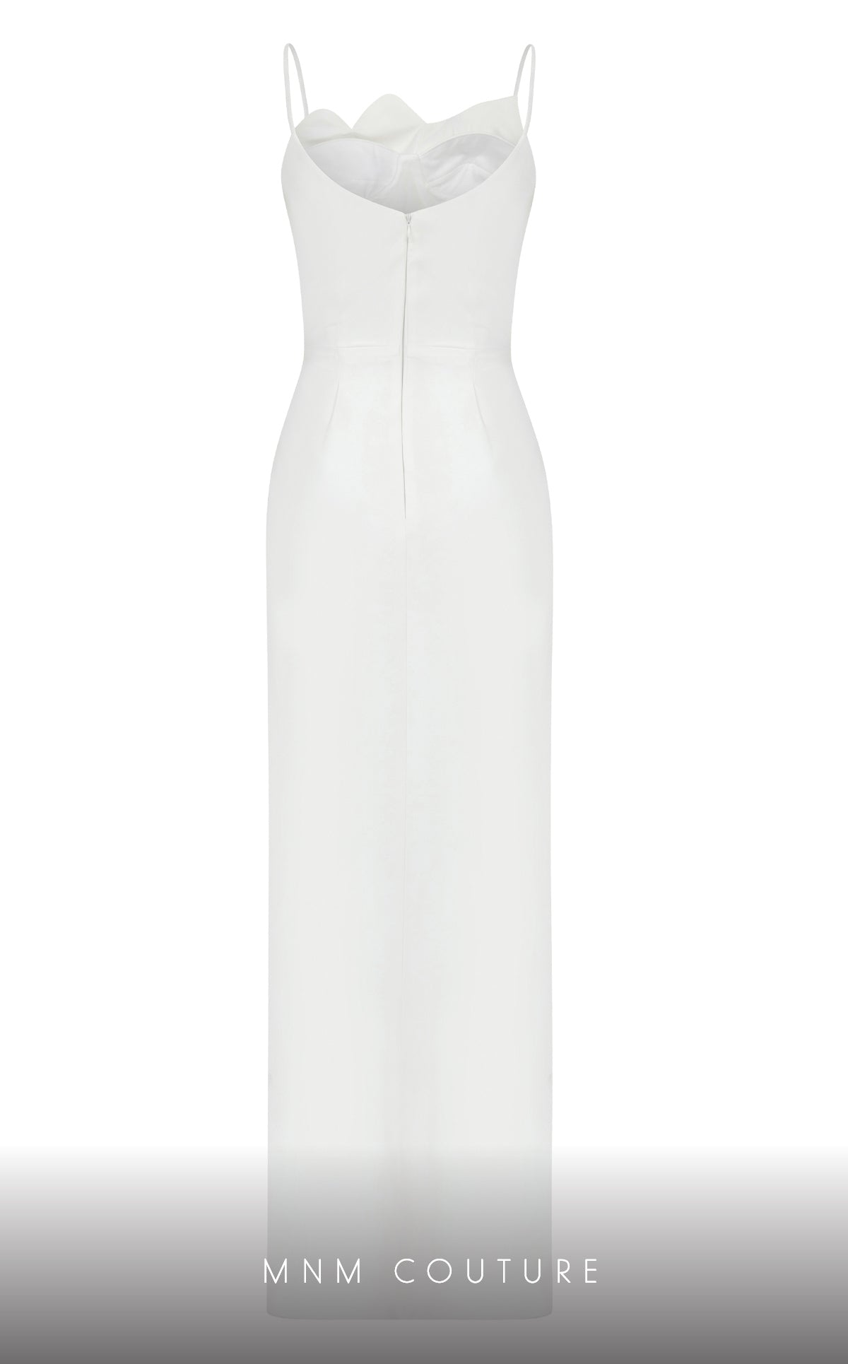 Sweetheart Floor-Length Crepe Formal Sheath MNM Couture E0039