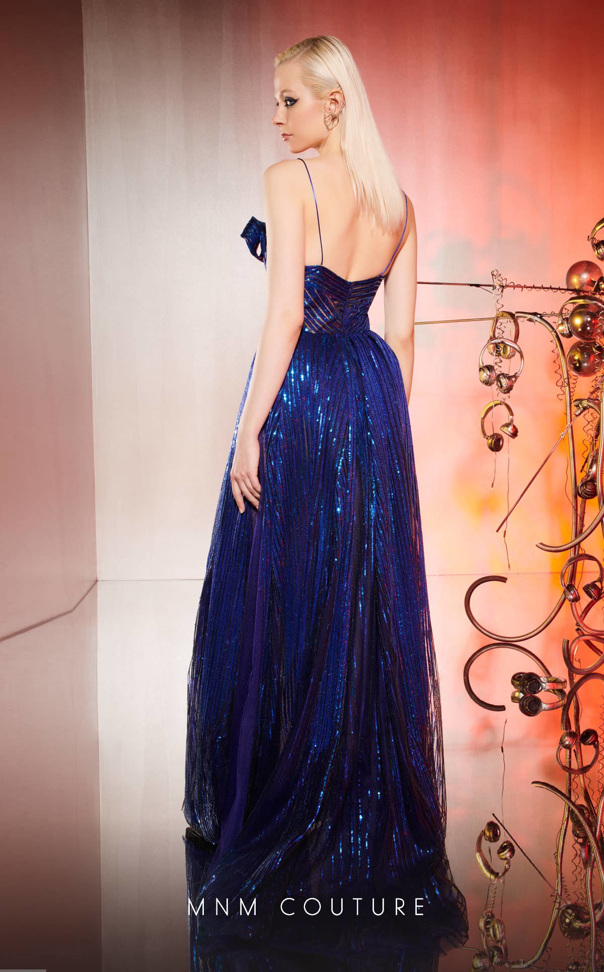 Prom Dresses Long Formal Prom A Line Dress MNM Couture E0049 Royal Blue