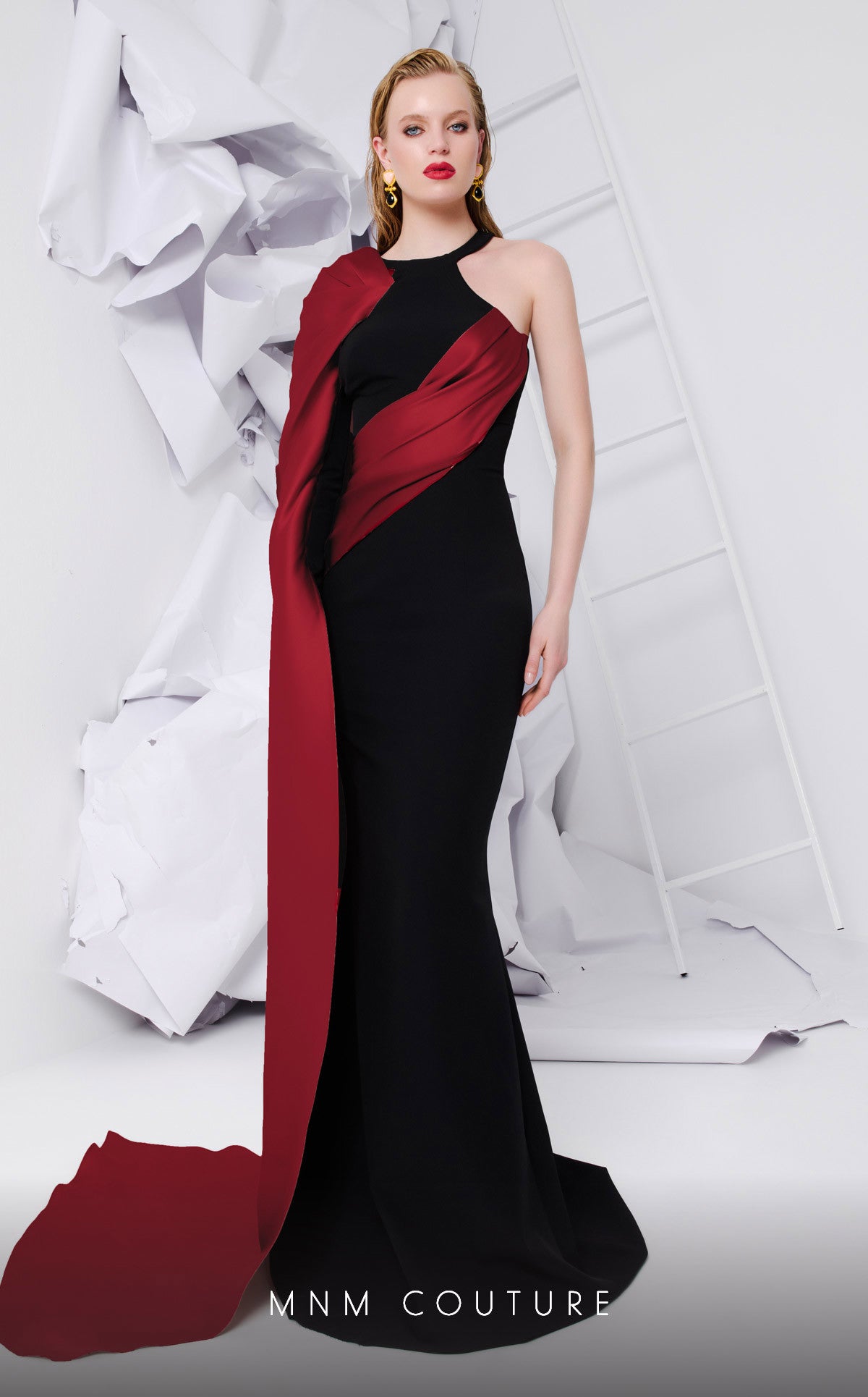 MNM Couture E0072 Long Fitted Formal Evening Prom Dress
