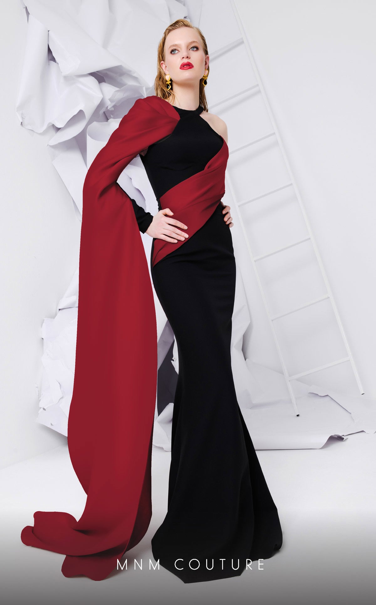 MNM Couture E0072 Long Fitted Formal Evening Prom Dress