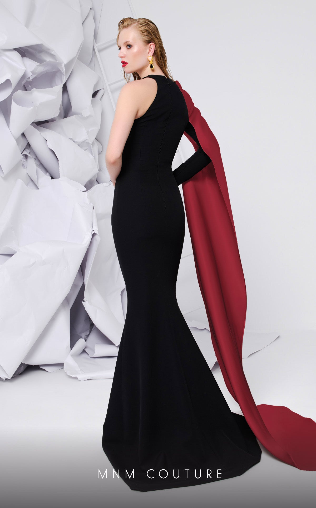 MNM Couture E0072 Long Fitted Formal Evening Prom Dress