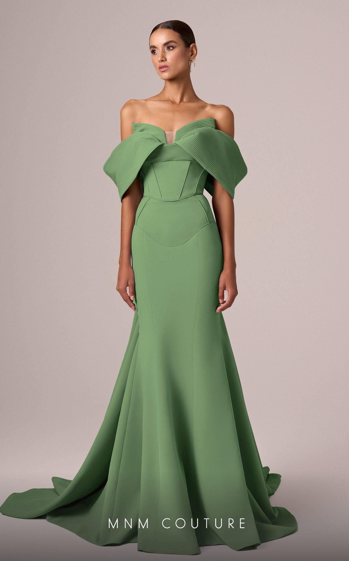 MNM Couture E0085 Long Fitted Formal Evening Prom Dress